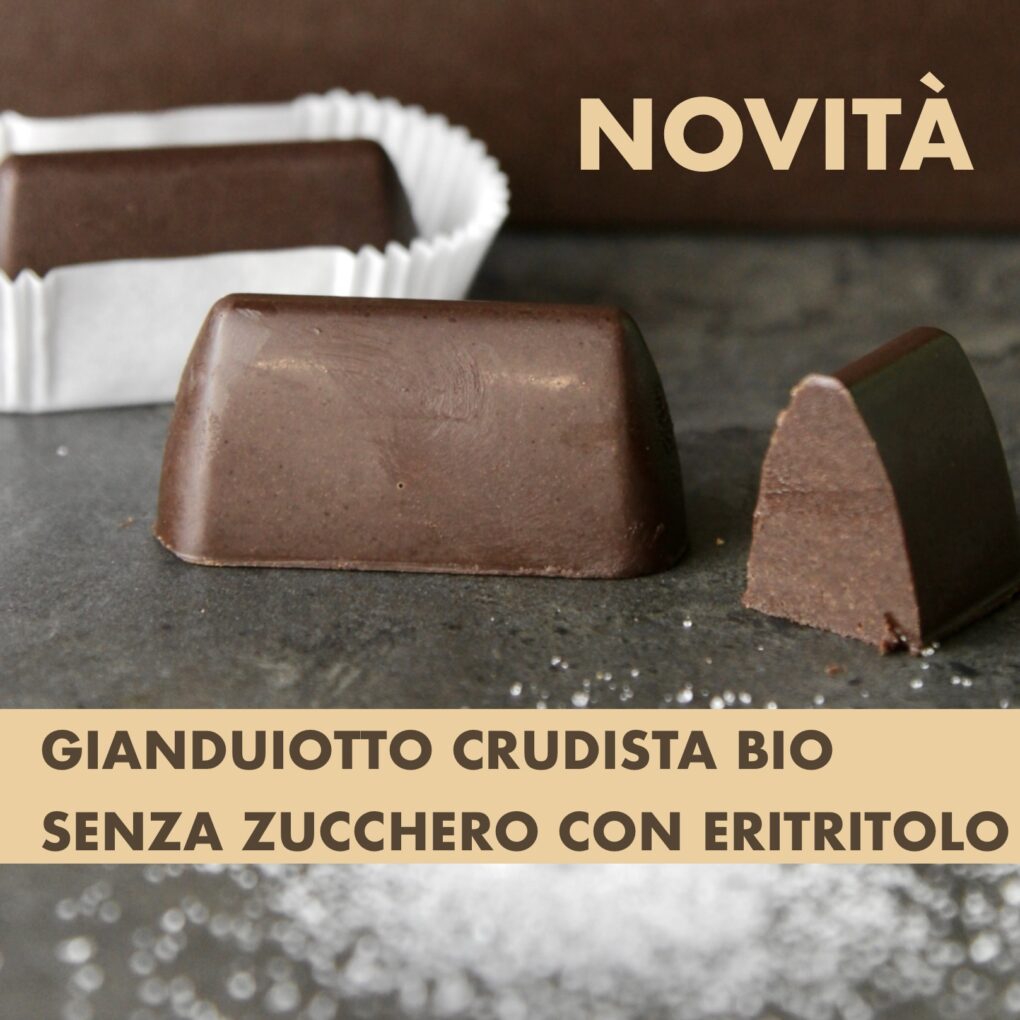 Gianduiotto senza zucchero eritritolo - Grezzo Raw Chocolate
