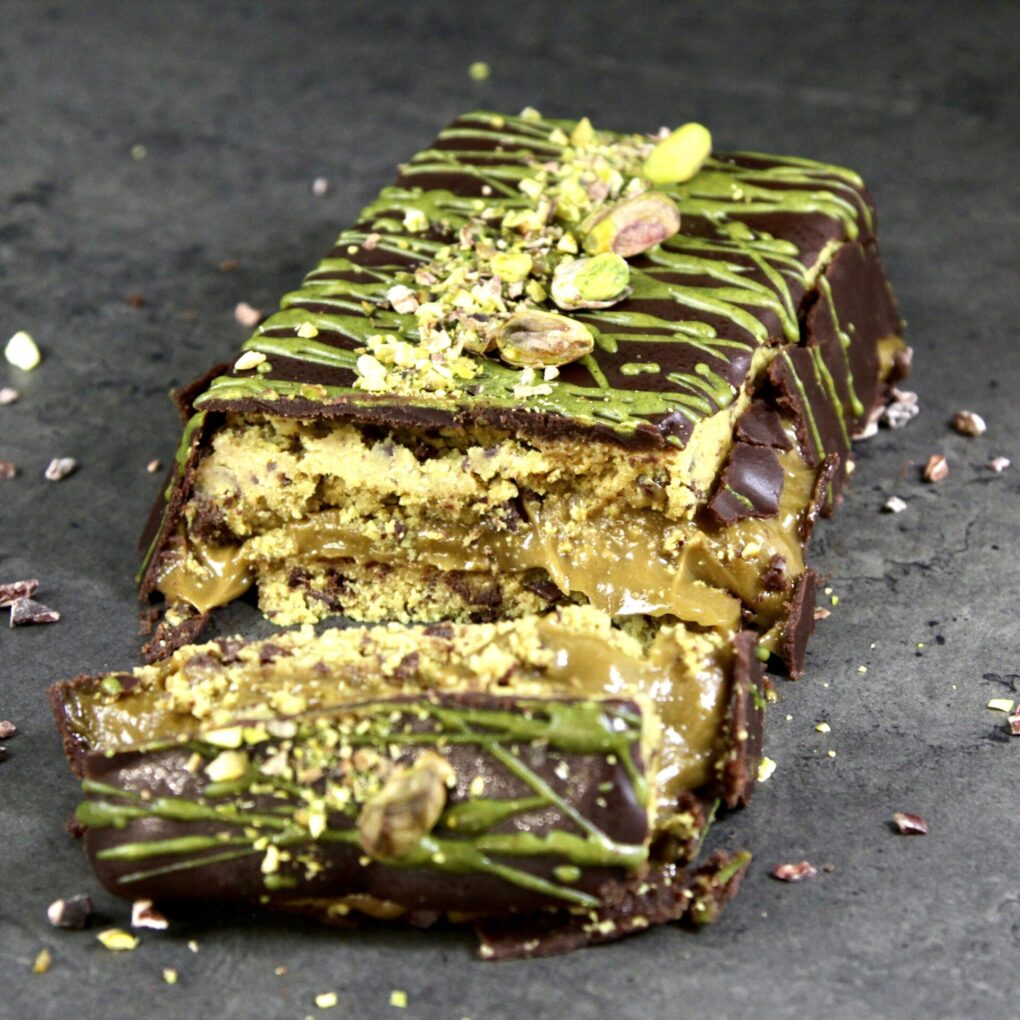 Tronchetto Crudista di Natale al Pistacchio - Grezzo Raw Chocolate